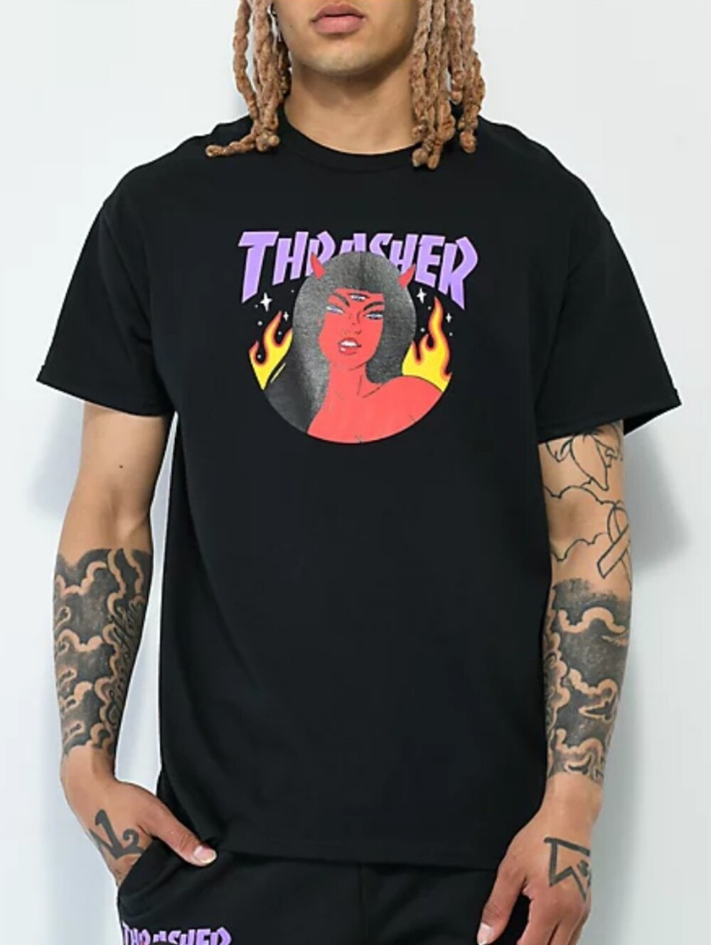 Thrasher Roja Black T-shirt Size XL